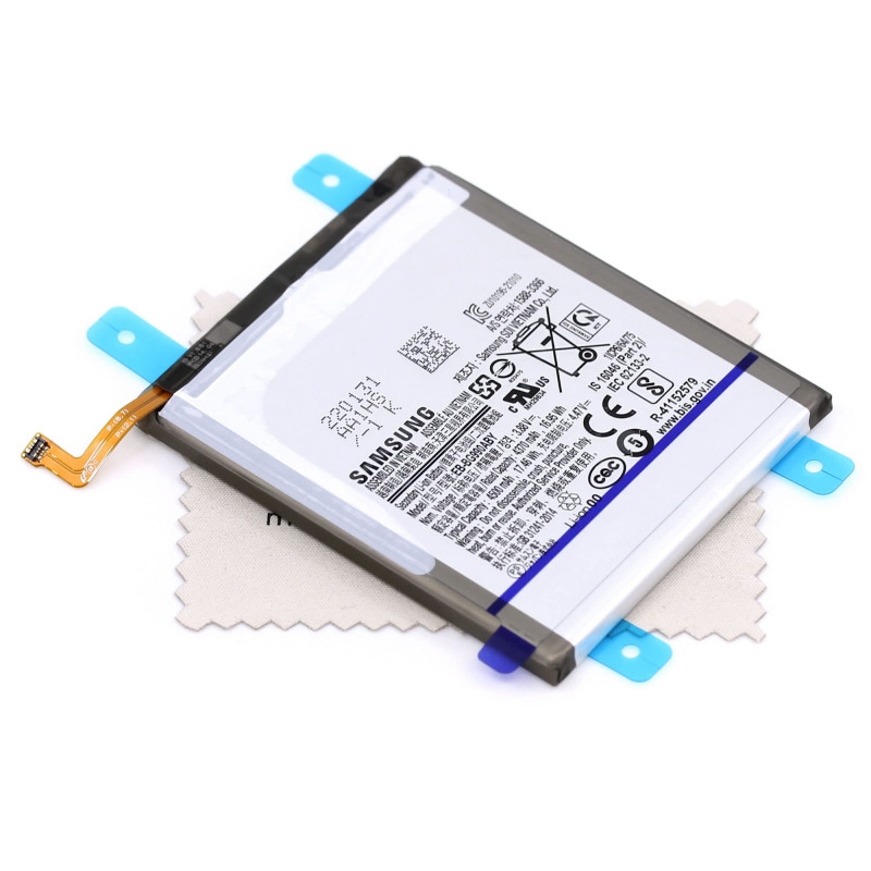 Batterie pour d'origine EB-BG990ABY pour Samsung Galaxy S21 FE (G990B) avec Chiffon de Nettoyage d'écran mungoo multicolore