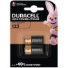 Duracell 123 High Power Lithium Battery 3V Pack of 2 (CR123 / CR123A / CR17345) for Arlo Cameras, Sensors, Keyless Locks, Photo