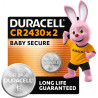 Pile bouton CR2430 lithium Duracell 285 mAh 3V 2pcs