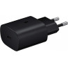 Chargeur secteur RAPIDE - 25W - SAMSUNG - Port USB Type C (sans cable) - Noir