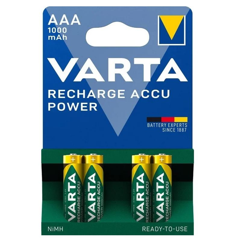 VARTA Pile rechargeable Professional Accu Micro AAA, HR03, 1000mAh
