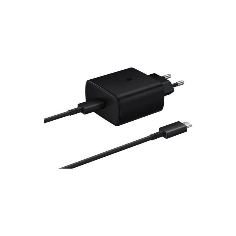 Chargeur SAMSUNG - A8 2018 - Rapide 45W - Adaptateur secteur - Câble USB-C inclus