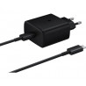 Chargeur SAMSUNG - A8 2018 - Rapide 45W - Adaptateur secteur - Câble USB-C inclus