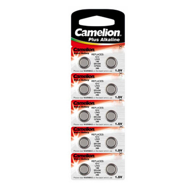 Camelion AG9/LR45/LR936/394 Pack de 10 Piles jetables pour Appareil Photo
