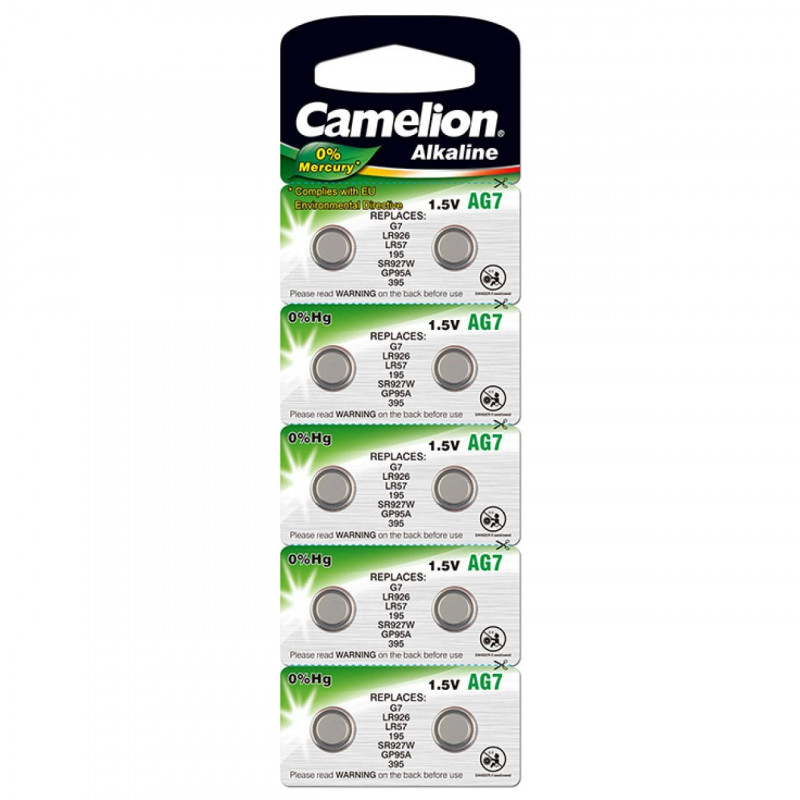 Lot de 10 piles Camelion LR927, 1,5V, Alkaline [ Piles bouton ]