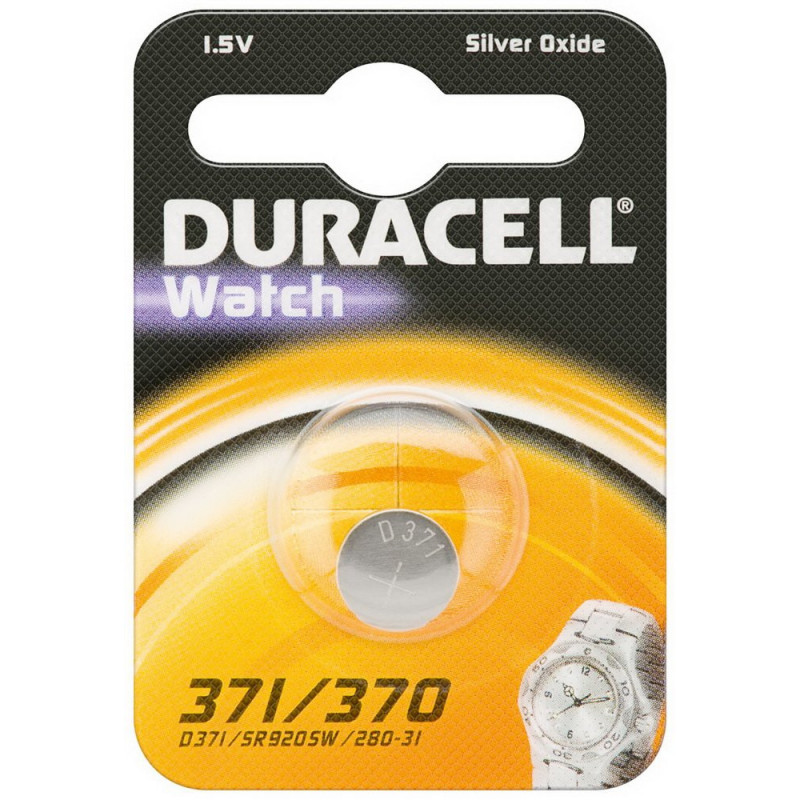 Duracell - Pile spéciale montres - 371/370 Petit Blister x1 (equivalent SR69) 1