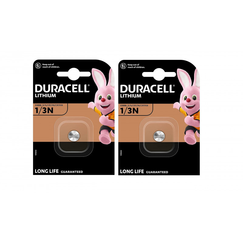 2 x Duracell CR 1/3N 2L76 CR11108 avec lithium (2 ampoules de 1 batterie) 2 piles 2