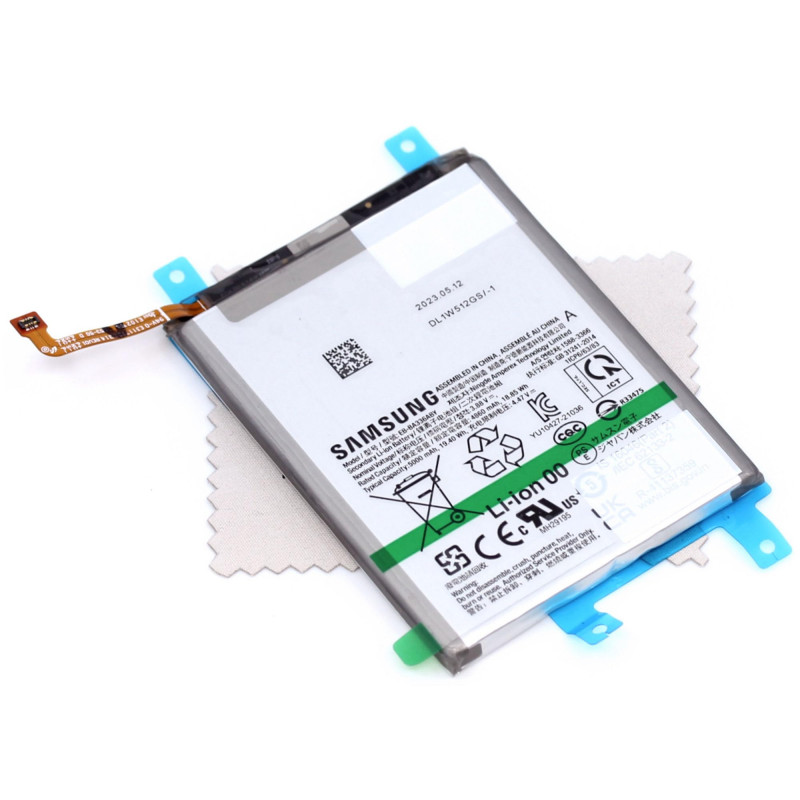 Batterie pour d'origine EB-BA336ABY pour Samsung Galaxy A53 5G (A536B) avec Chiffon de Nettoyage d'écran mungoo multicolore
