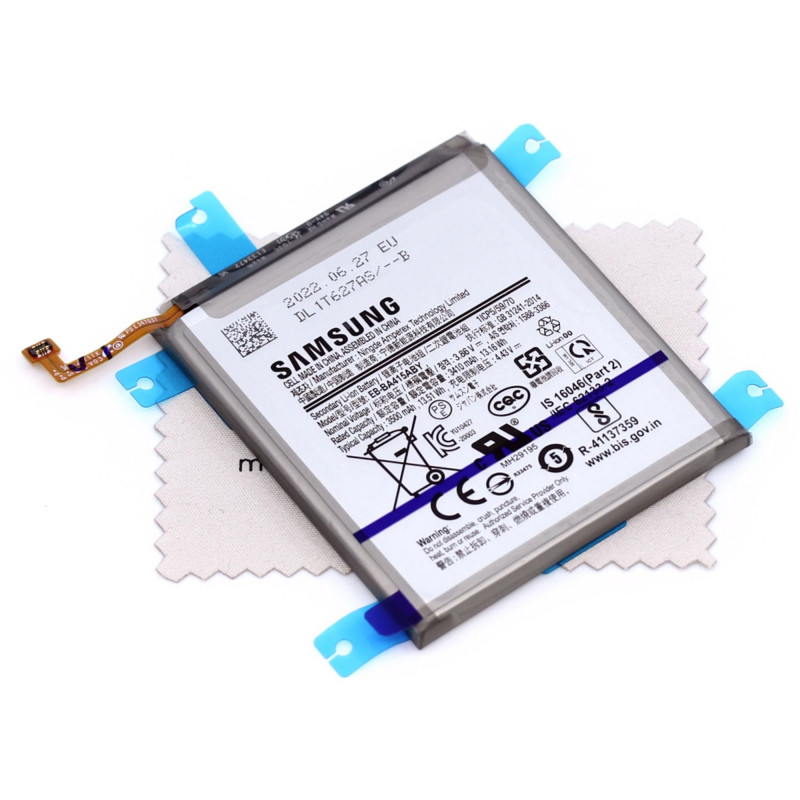 Batterie pour d'origine EB-BA415ABY pour Samsung Galaxy A41 (A415F) avec Chiffon de Nettoyage d'écran mungoo multicolore