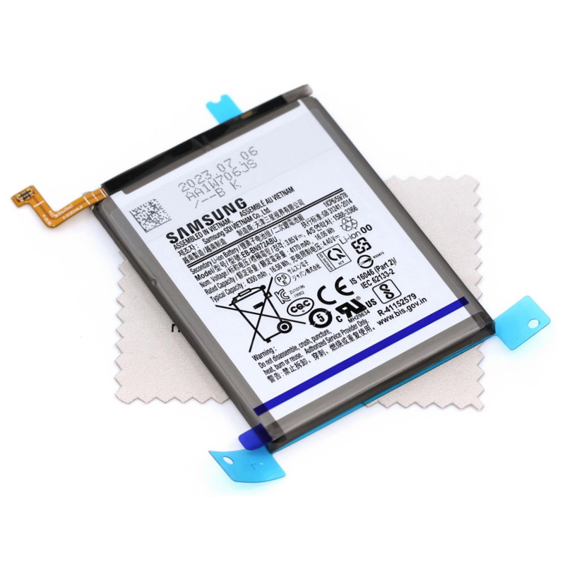 Batterie pour d'origine Samsung EB-BN972ABU pour Samsung Galaxy Note 10 Plus (N975F), Galaxy Note 10 Plus 5G (N976B) avec Chiffo