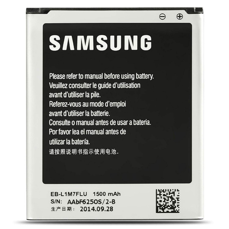 Batterie d'origine pour Samsung EB-L1M7FLU Galaxy S3 Mini GT i8190 i8190N i8200 1500 mAh
