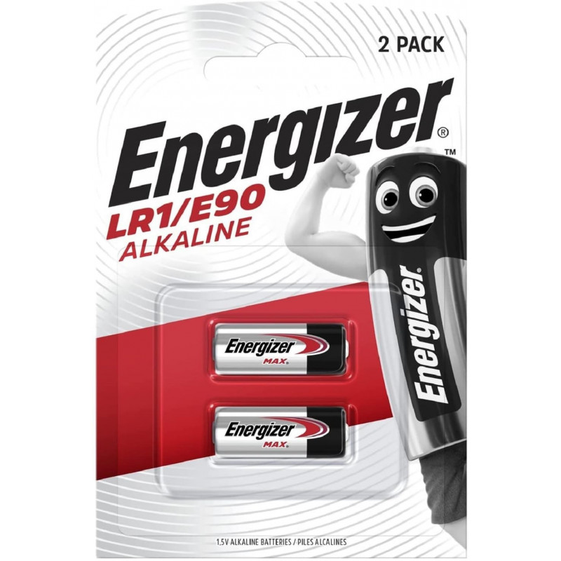 Energizer Lot de 2 Piles alcalines LR1 E90