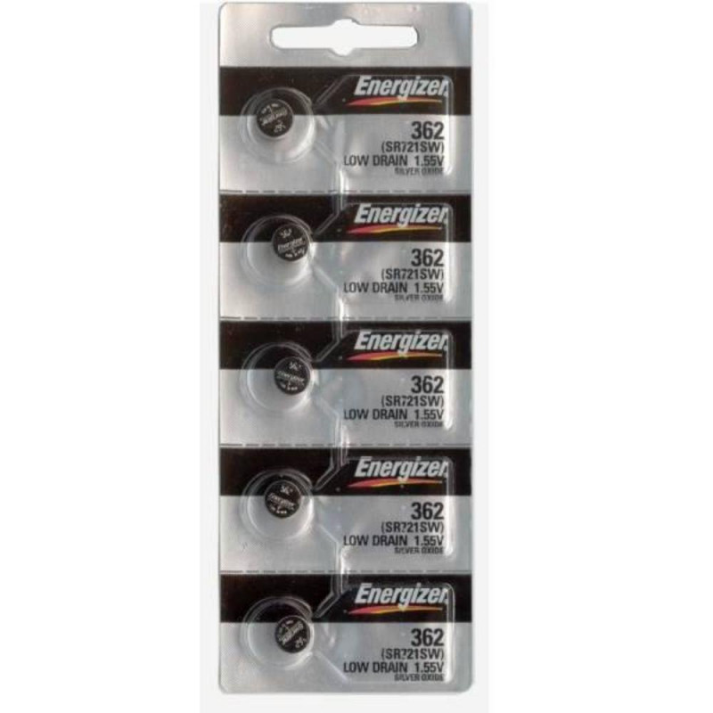 Energizer 362/361 SR721 W SR721SW 5 Montres