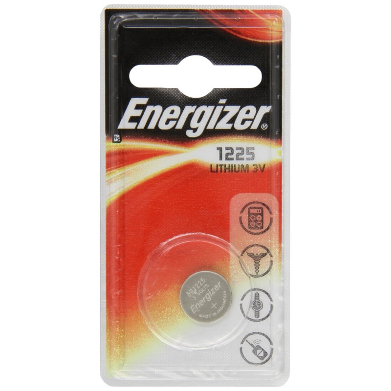 Energizer Pile Lithium CR1225 3 W 3 V E300844200
