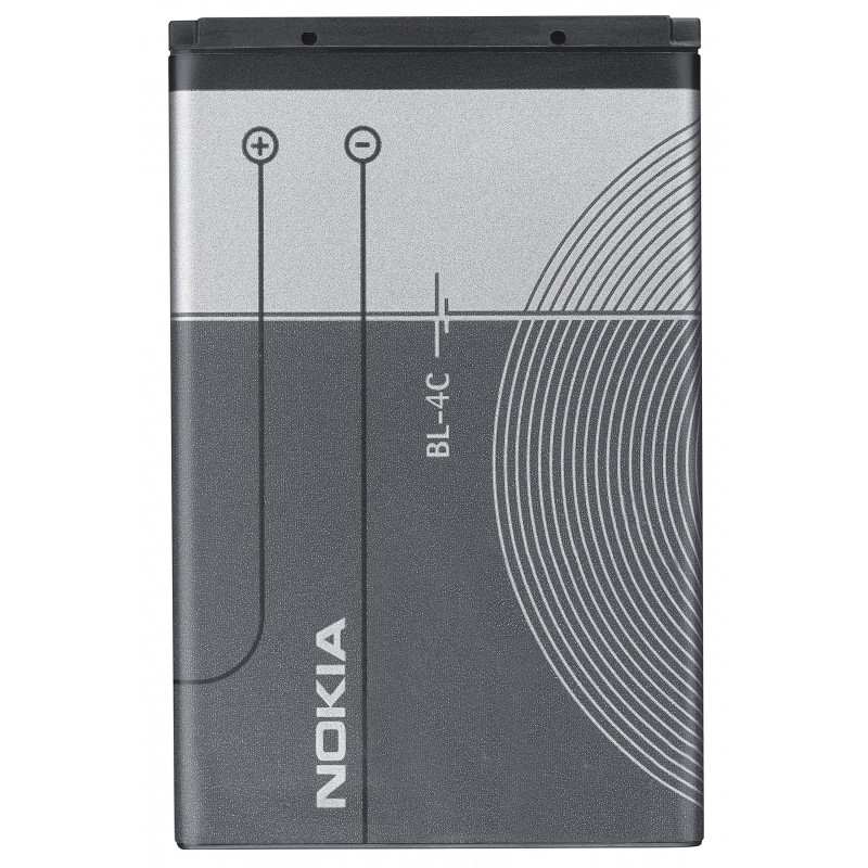 Nokia BL-4C Batterie au lithium interne d'origine 950 mAh, gris gris