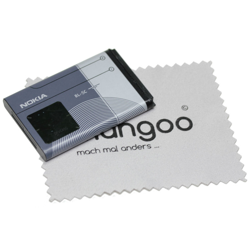 Batterie pour d'origine Nokia BL-5C Li-ION pour Nokia 2710N, 2730C, 3100, 3109C, 3110C, 3110e, 3120, 3555, 3650, 3660 avec Chiff