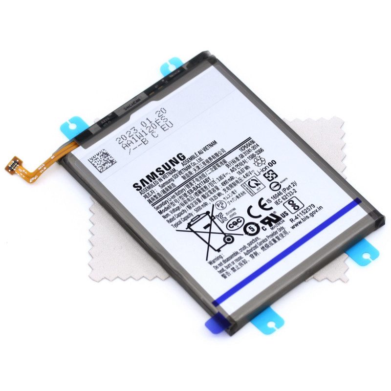 Batterie pour d'origine Samsung EB-BA217ABY pour Samsung Galaxy A21s (A217F) avec Chiffon de Nettoyage d'écran mungoo multicolor