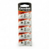 10 Camelion AG4 / LR66 / 177 / 377 / LR626 pile bouton longue durée de vie (date d'expiration marqué)
