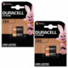 DURACELL Lot de 4 Piles photo Lithium Ultra CR 2 blister de 2 x2