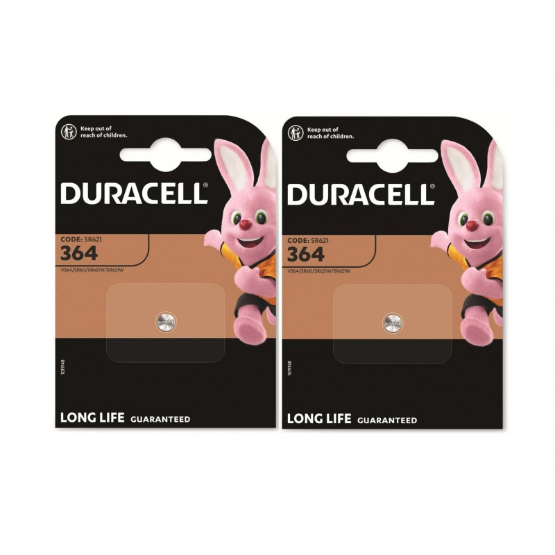 Piles Duracell à bouton 364 (lot de 2) 2