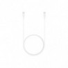 Samsung EP-DX310 Câble de Données pour le Chargement, USB Type-C vers USB Type-C (3A, 1,8 m), Blanc Blanc
