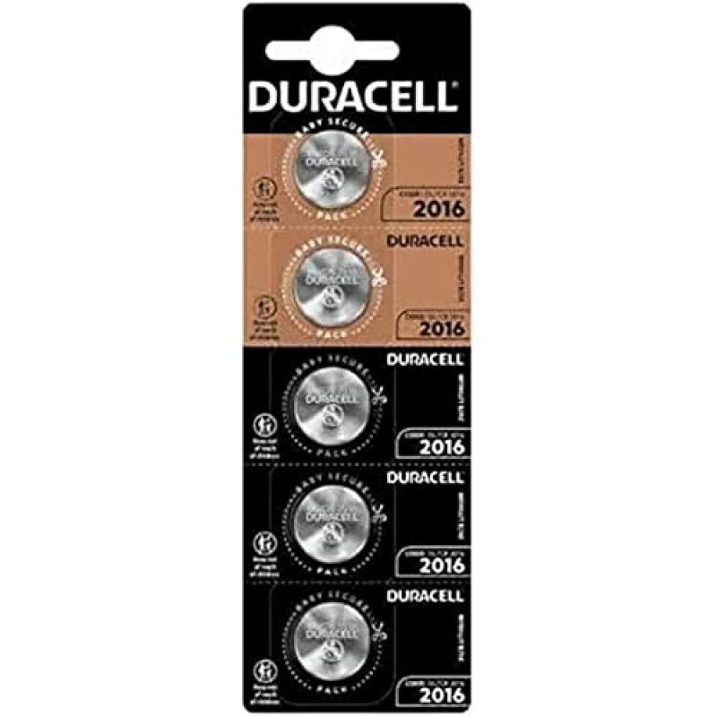 Bouton de Marque DURACELL Modèle DURACELL Lithium 3 V 2016 X5 multicolore