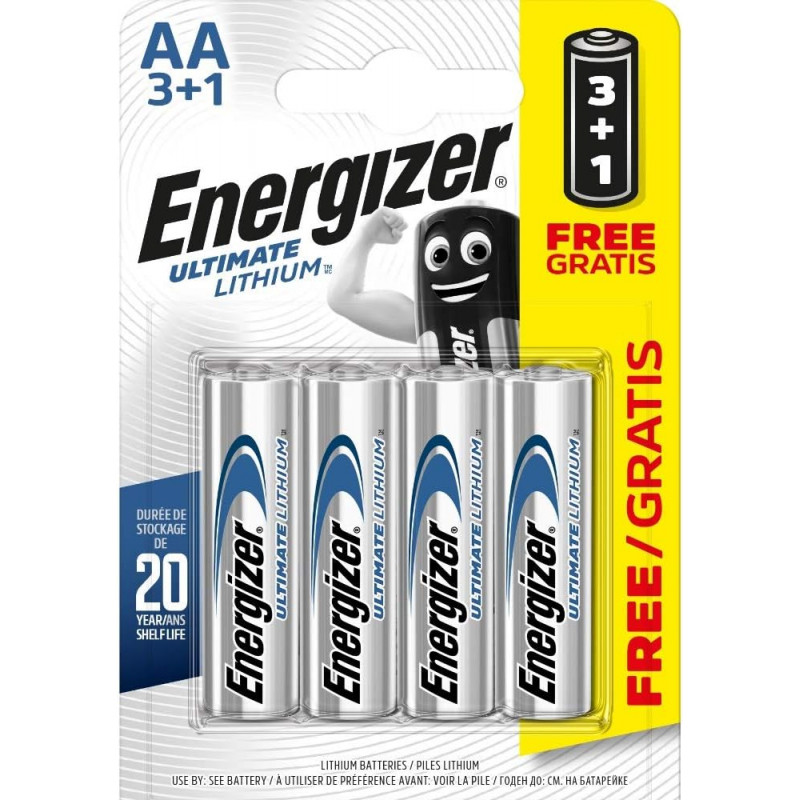 Energizer AA/L91 Piles au Lithium (Lot de 4)