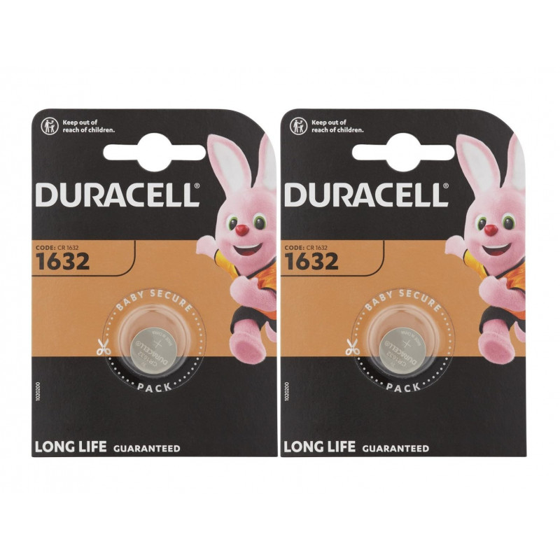 2 x Duracell 1632 (2 ampoules de 1 batterie) 2 piles (CR1632) 2