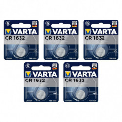 Lot de 5 Varta CR1632