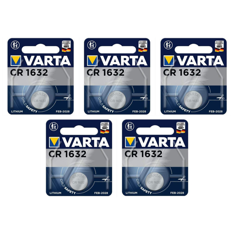 Lot de 5 Varta CR1632