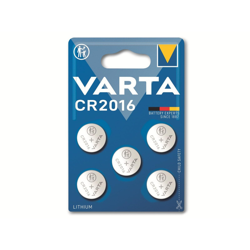VARTA CR2016 lot de 5