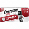 Energizer CR2032 Piles au Lithium 3V pour Montres, Torches et Clés (12 Piles)