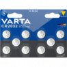 VARTA Pile Bouton CR2032 lot de 5X2