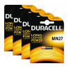 4 PILES MN27 A27 12V DURACELL ALCALINES