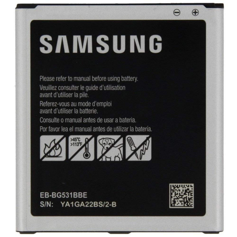 TPC – Batterie d'origine pour Samsung eb-bg531bbe pour Samsung Galaxy J5, 2600 mAh, en Vrac