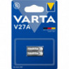 Varta Pack de 2 Piles Électroniques Alcalines V27A LR27 12 V argenté/2 Unité (Lot de 1)