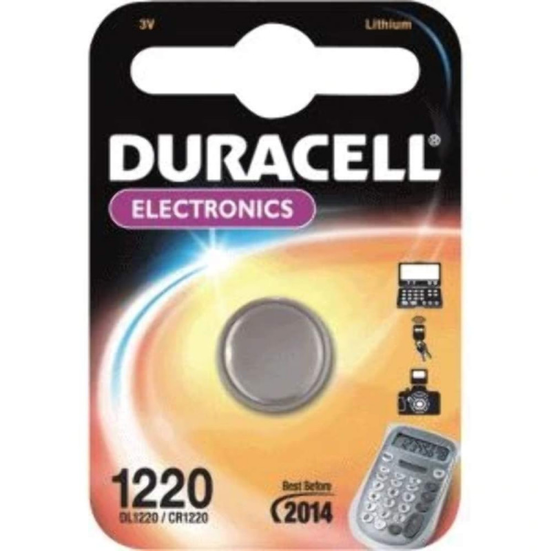 Duracell DL 1220–3V bouton Argenté.