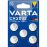VARTA CR2032 Lot de 5 piles bouton - Power on Demand - Lithium - 3 V