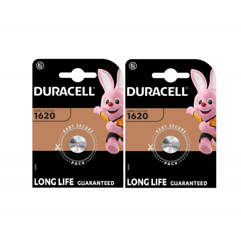 2 x Duracell 1620 (2 ampoules de 1 batterie) 2 piles (CR1620) 2