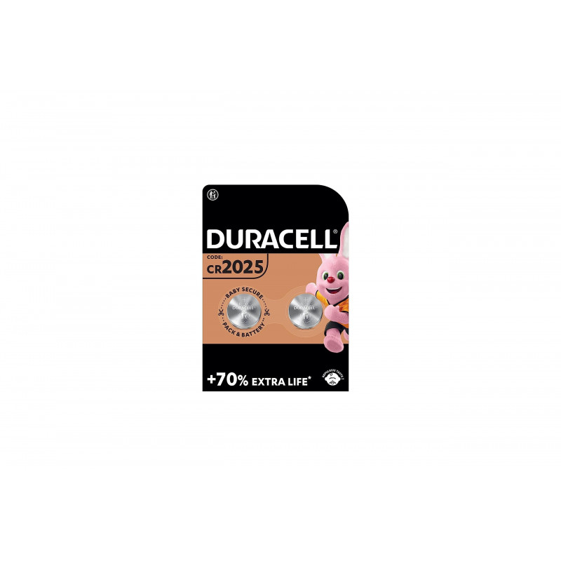 2 x Duracell CR 2025 (1 blister de 2 batteries) 2 piles (CR 2025) 2
