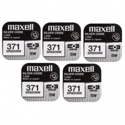 5 X Maxell 371 SR920SW 0%...