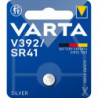VARTA Piles Bouton V392/SR41 oxyde d'argent, lot de 1, Silver Coin, 1,55V, emballage sécurisé pour les enfants, pour montres, cl