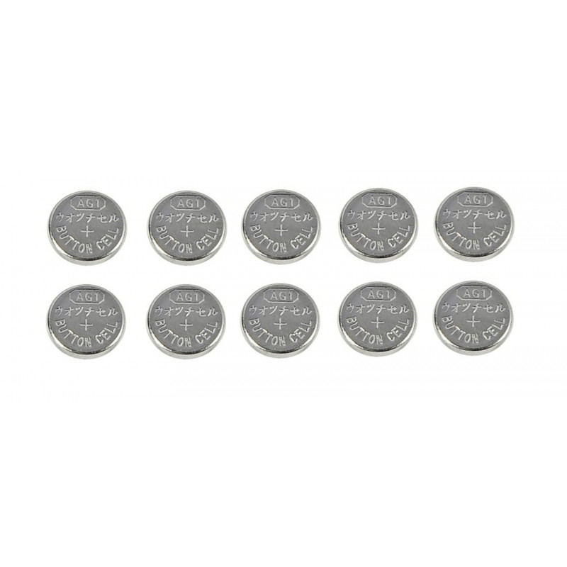 Lot de 10 Piles Bouton pour Montre AG1 S621E SG1 LR60 134 LR621 GP364 1,55 V LR621
