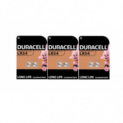 6 piles Duracell LR54...