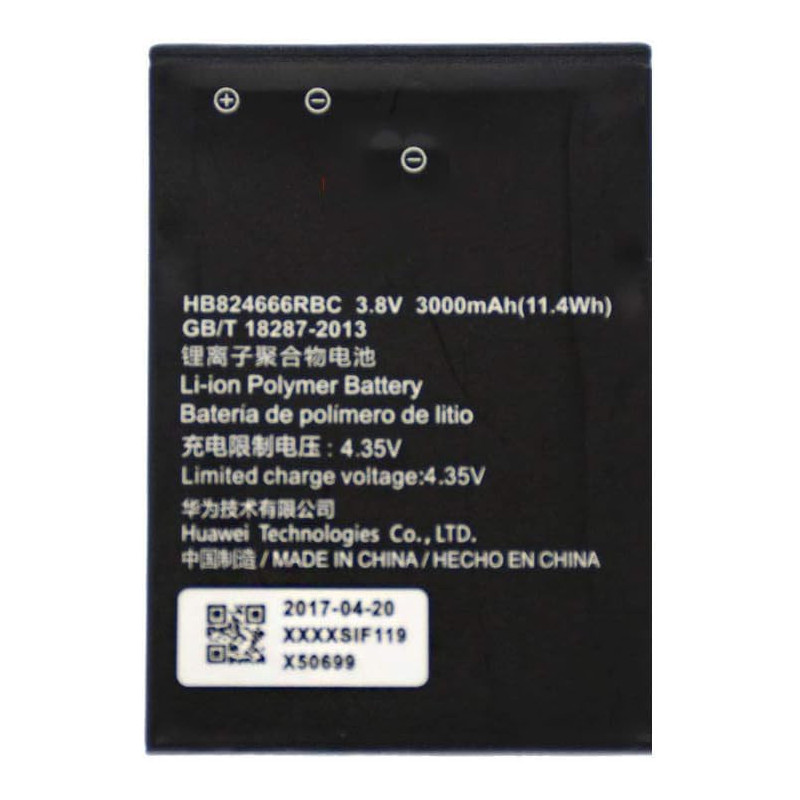 Batterie d'origine Huawei HB824666RBC 3,8 V 3000 mAh pour routeur Huawei E5577 En vrac