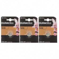 3 piles Duracell 1632...