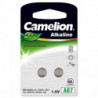 Camelion 12000207 Pack de 2 Piles Bouton Alkaline AG7/LR57/LR926/395 1,5 V Multicolore/2 Unité (Lot de 1)