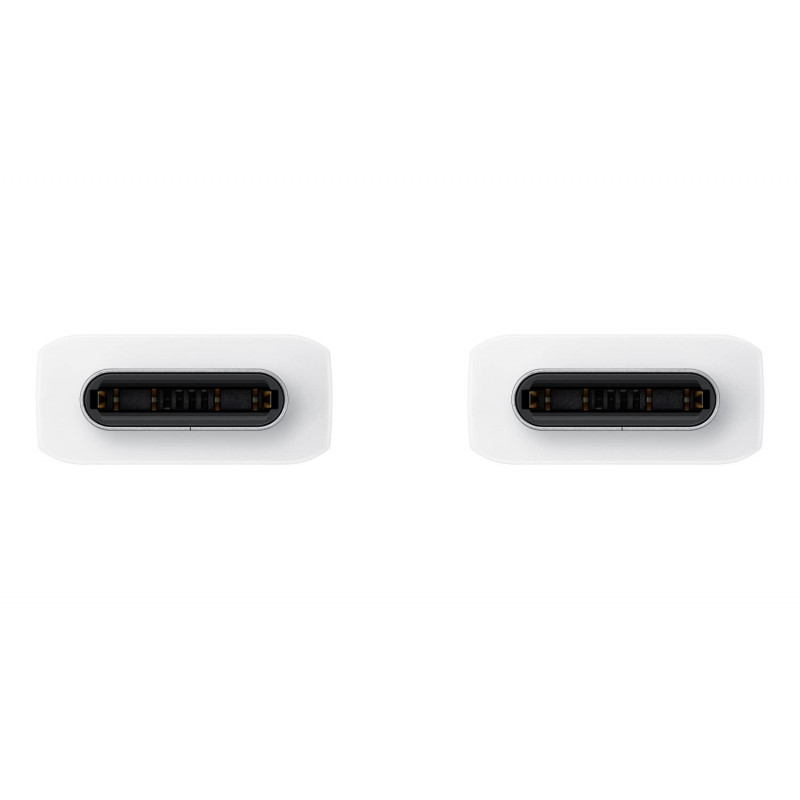 Samsung EP-DX310 Câble de Données pour le Chargement, USB Type-C vers USB Type-C (5A, 1,8 m), Blanc Blanc