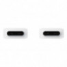 Samsung EP-DX310 Câble de Données pour le Chargement, USB Type-C vers USB Type-C (5A, 1,8 m), Blanc Blanc