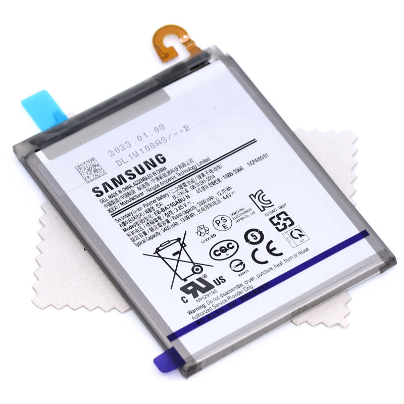 Batterie pour d'origine Samsung EB-BA750ABU N pour Samsung Galaxy A10 (A105F) avec Chiffon de Nettoyage pour écran Mungoo multic